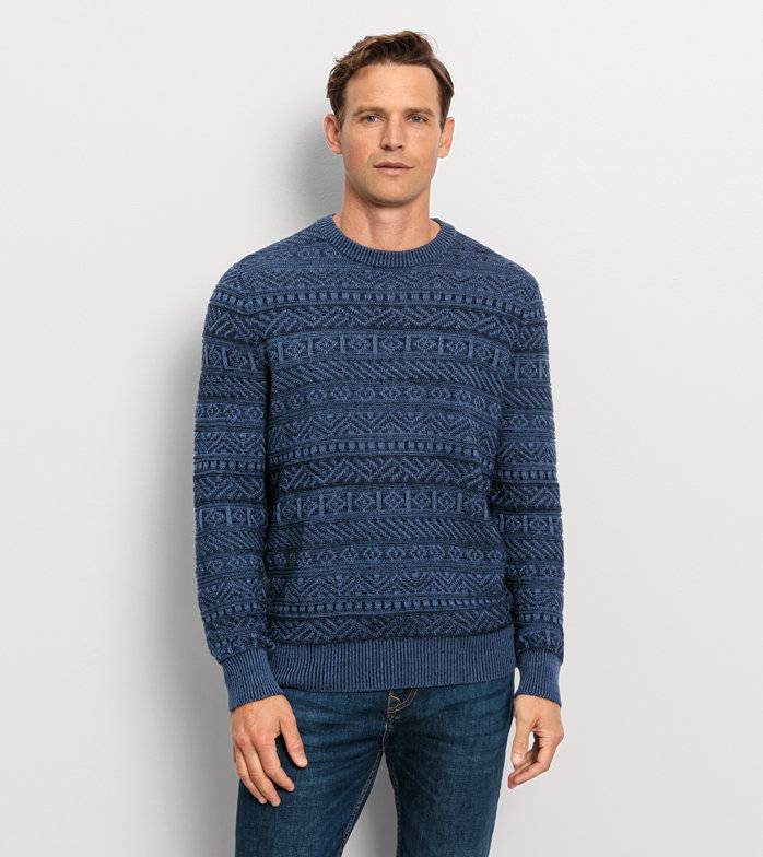 Oblymp Casual Strick, Pullover, Marine Sonderangebote