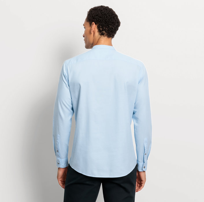 Oblymp Casual, Freizeithemd, regular fit, Stehkragen, Bleu Tiefpreis