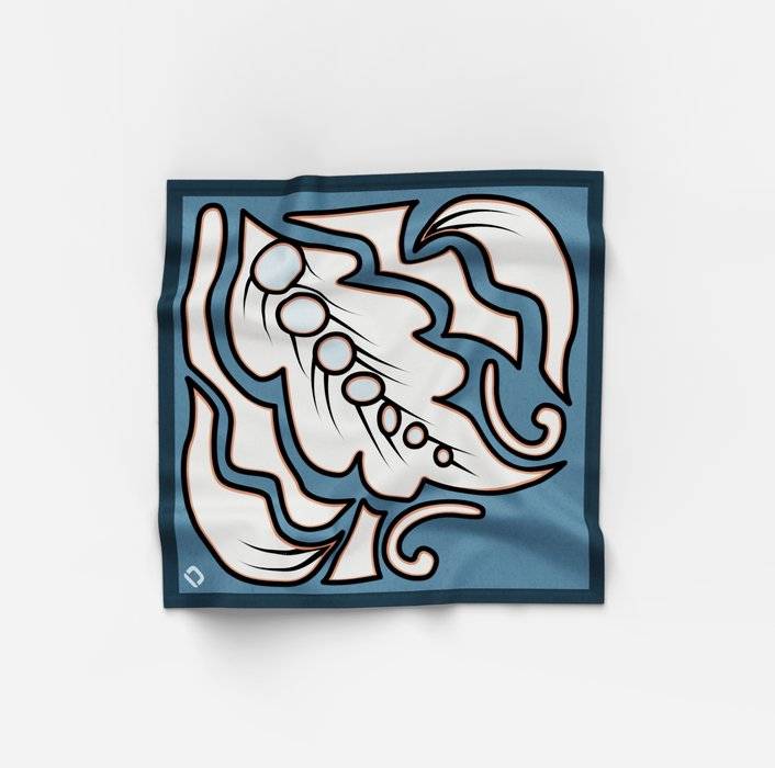 Oblymp Bandana, 60x60cm, Rauchblau Bis zu 60% Rabatt