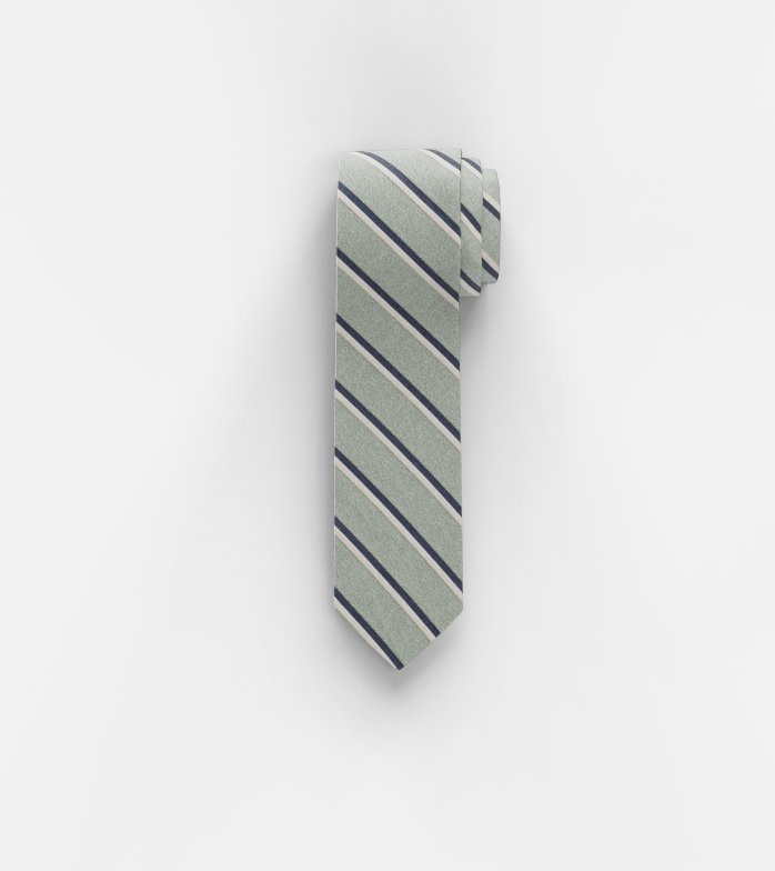Oblymp Krawatte, slim 6,5 cm, Kitt Outlet