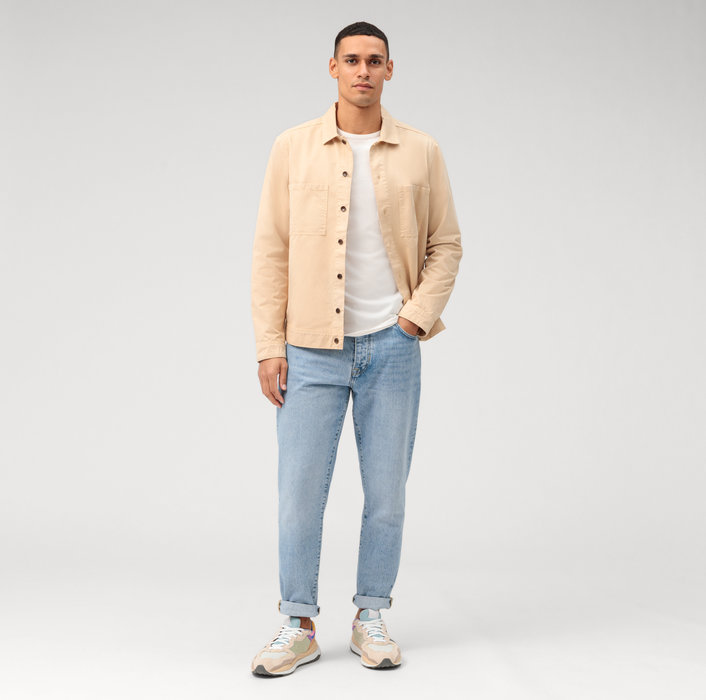Oblymp Casual Wirk, Longsleeve, Off White Großer Ausverkauf