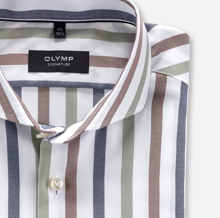 Oblymp SIGNATURE, Businesshemd, tailored fit, SIGNATURE Hai, Nachtblau Valentinstagsangebot