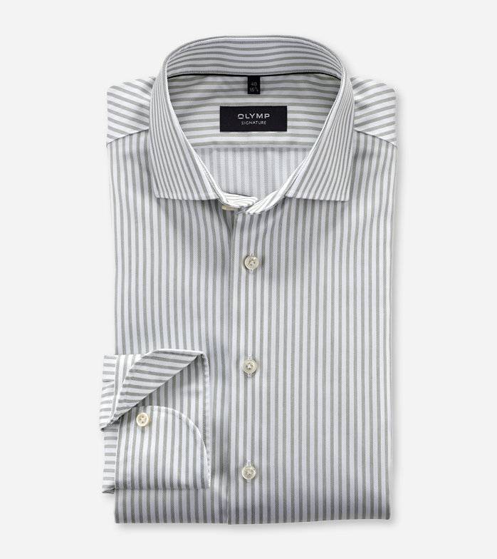 Oblymp SIGNATURE, Businesshemd, tailored fit, SIGNATURE Kent, Hellgrün Jubiläumsangebot