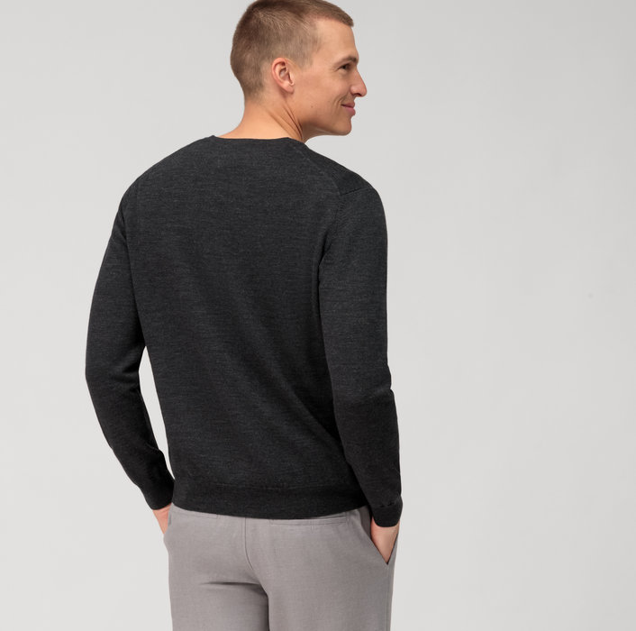 Oblymp Casual Strick, Pullover, Graphit Neueste Mode