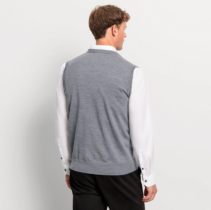 Oblymp Casual Strick, Pullunder, Silbergrau Zeitlich begrenztes Angebot