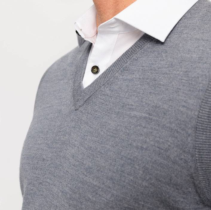 Oblymp Casual Strick, Pullunder, Silbergrau Zeitlich begrenztes Angebot