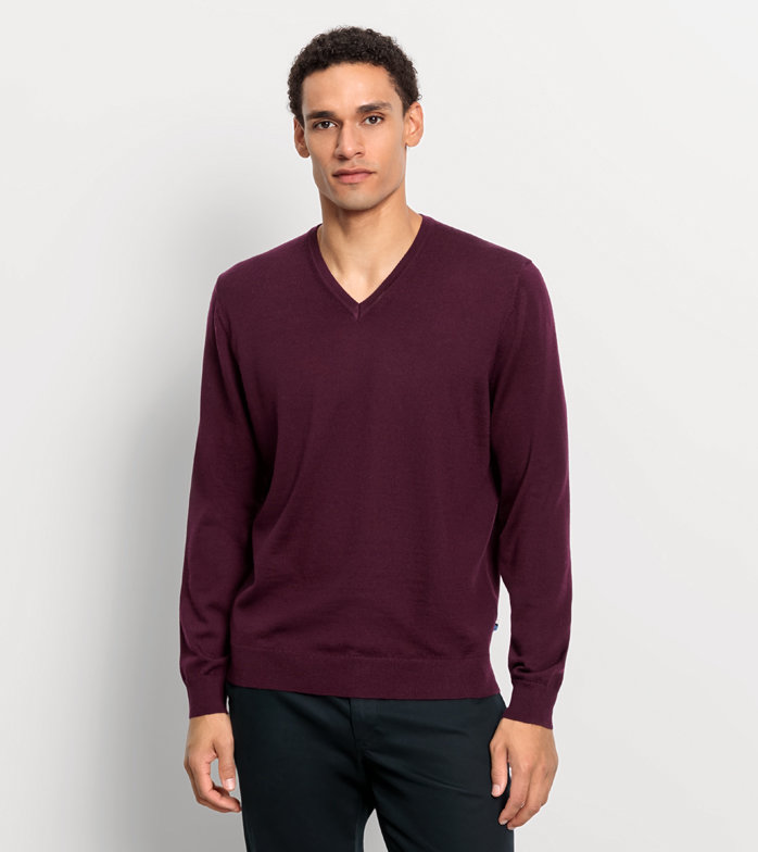 Oblymp Casual Strick, Pullover, Pflaume Exklusive Angebote