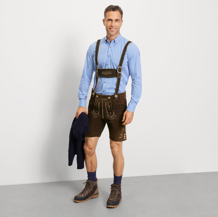 Oblymp Level Five, Businesshemd, body fit, Button-down, Royal Tiefpreis