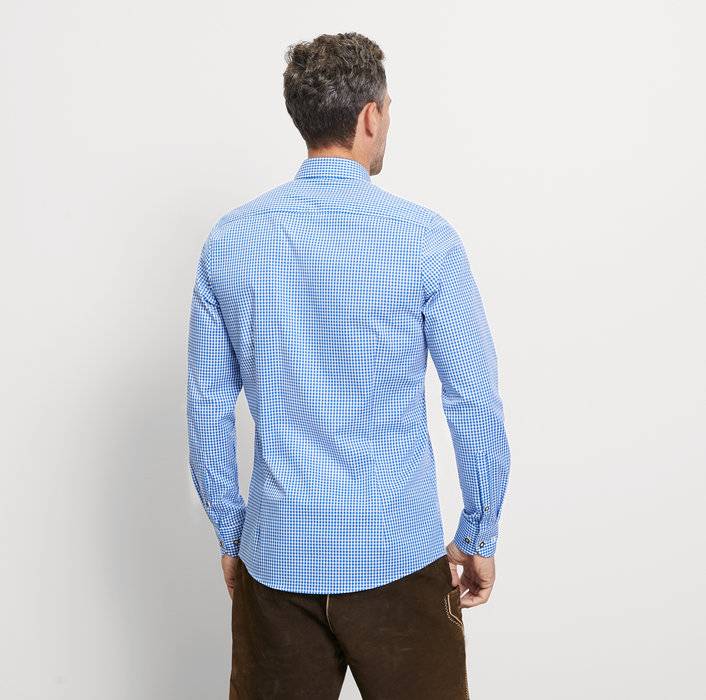 Oblymp Level Five, Businesshemd, body fit, Button-down, Royal Tiefpreis