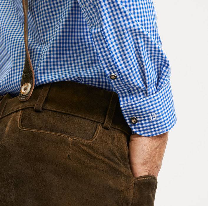 Oblymp Level Five, Businesshemd, body fit, Button-down, Royal Tiefpreis