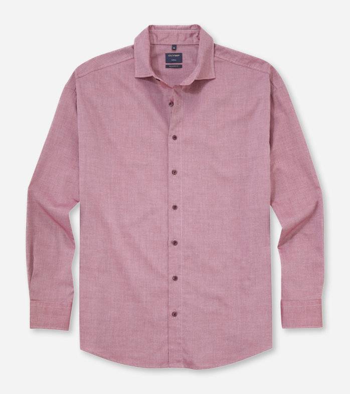 Oblymp Casual, Freizeithemd, relaxed fit, Rot Sonderangebot der Fabrik
