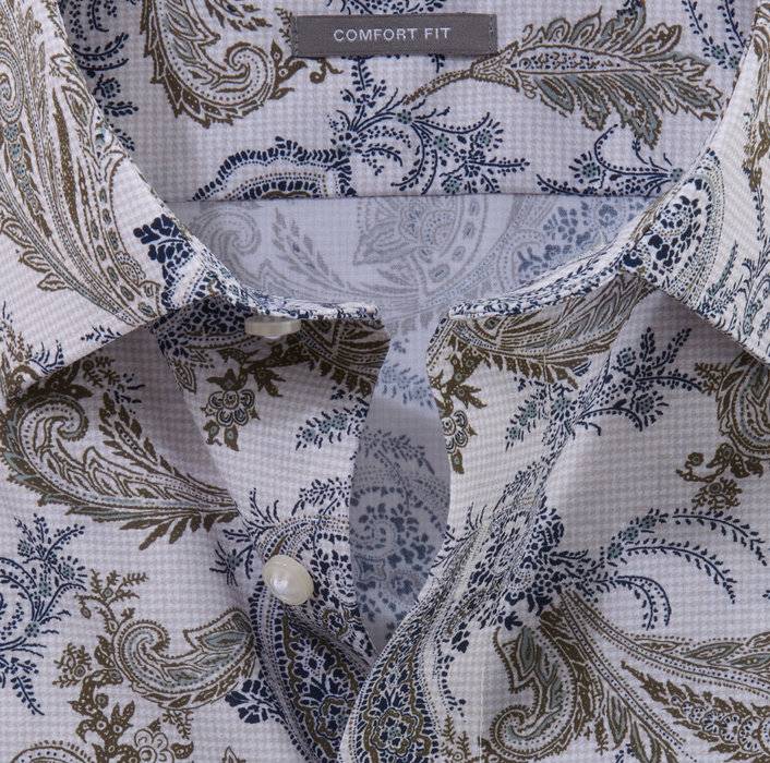Oblymp Luxor, Businesshemd, comfort fit, New Kent, Natur Clearance-Verkauf