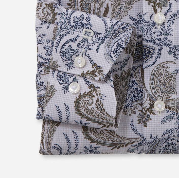 Oblymp Luxor, Businesshemd, comfort fit, New Kent, Natur Clearance-Verkauf