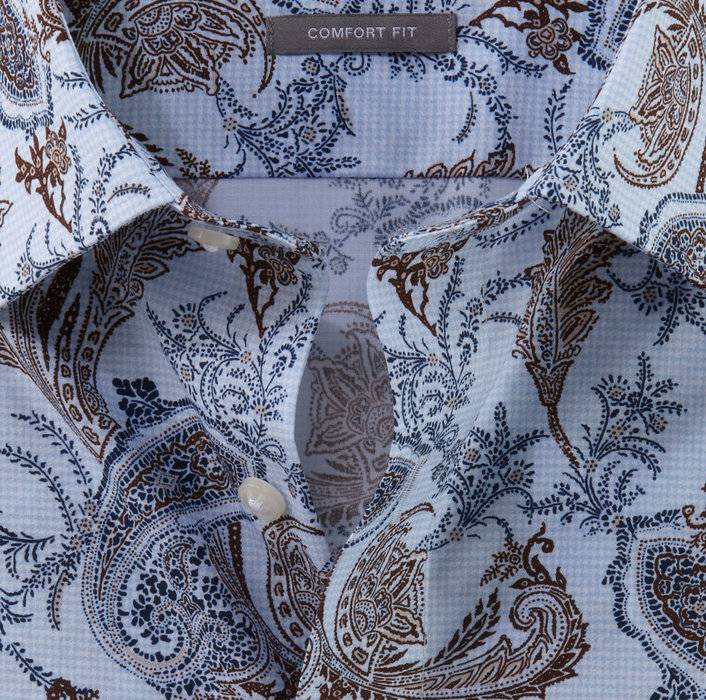 Oblymp Luxor, Businesshemd, comfort fit, New Kent, Bleu Verkauf