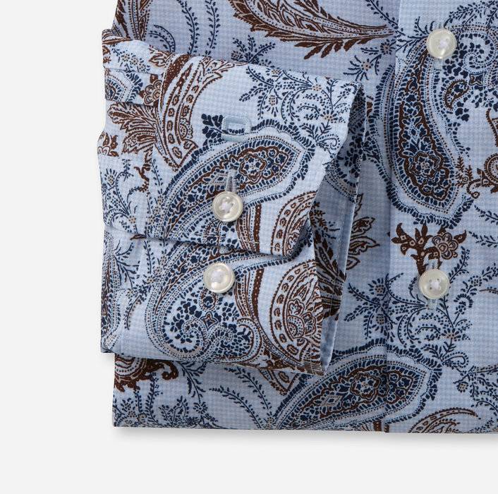 Oblymp Luxor, Businesshemd, comfort fit, New Kent, Bleu Verkauf