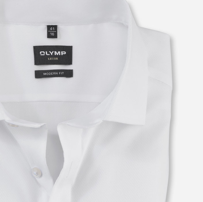 Oblymp Luxor, Businesshemd, modern fit, Global Kent, Weiß Blitzverkäufe