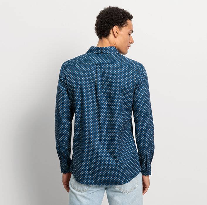 Oblymp Casual, Freizeithemd, regular fit, Kent, Marine Versandkostenfrei