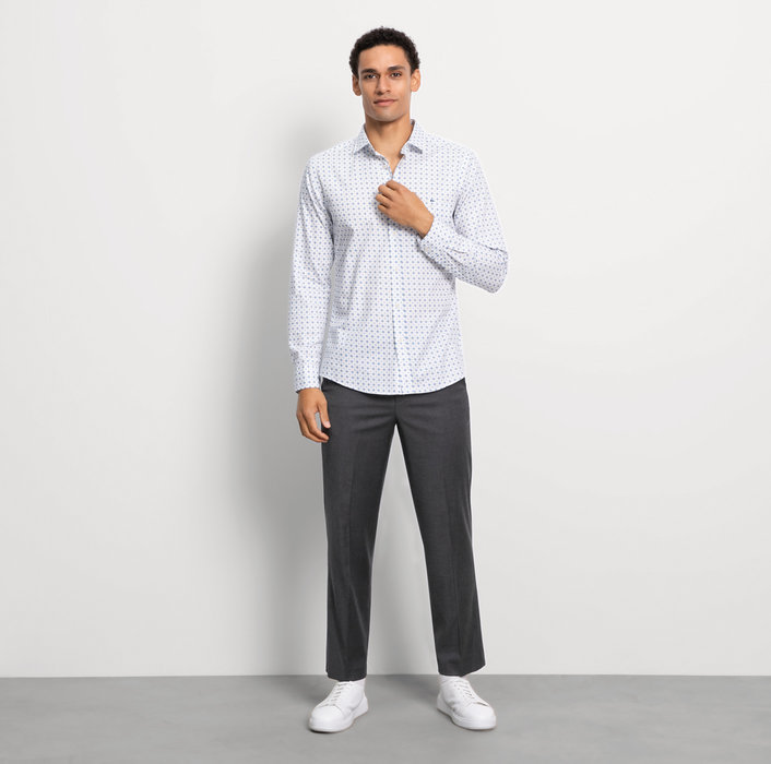 Oblymp Casual, Freizeithemd, regular fit, Kent, Weiß Begrenztes Angebot