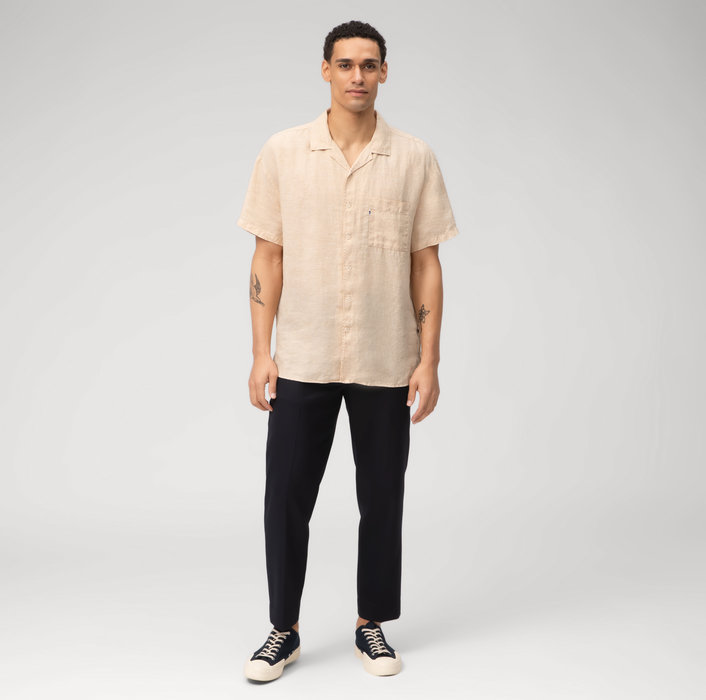 Oblymp Boris Herrmann X OLYMP, relaxed fit, Reverskragen, Beige Heißer Verkauf