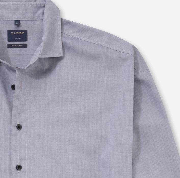 Oblymp Casual, Freizeithemd, relaxed fit, Grau Zeitlich begrenztes Angebot