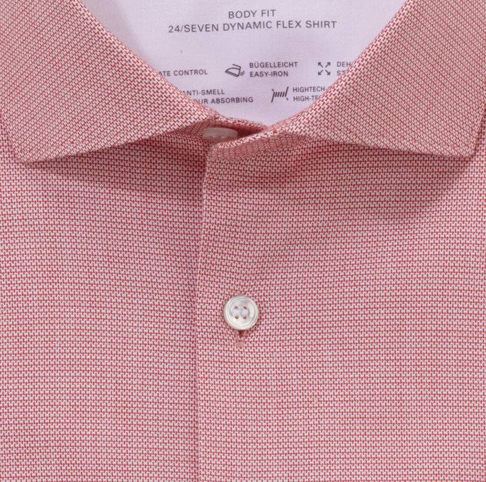 Oblymp Level Five 24/Seven, Businesshemd, body fit, Kent, Rot Super Sparpreis