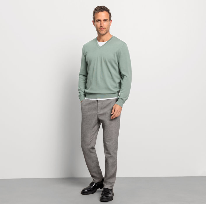 Oblymp Casual Strick, Pullover, Grau-Grün Super Sparpreis