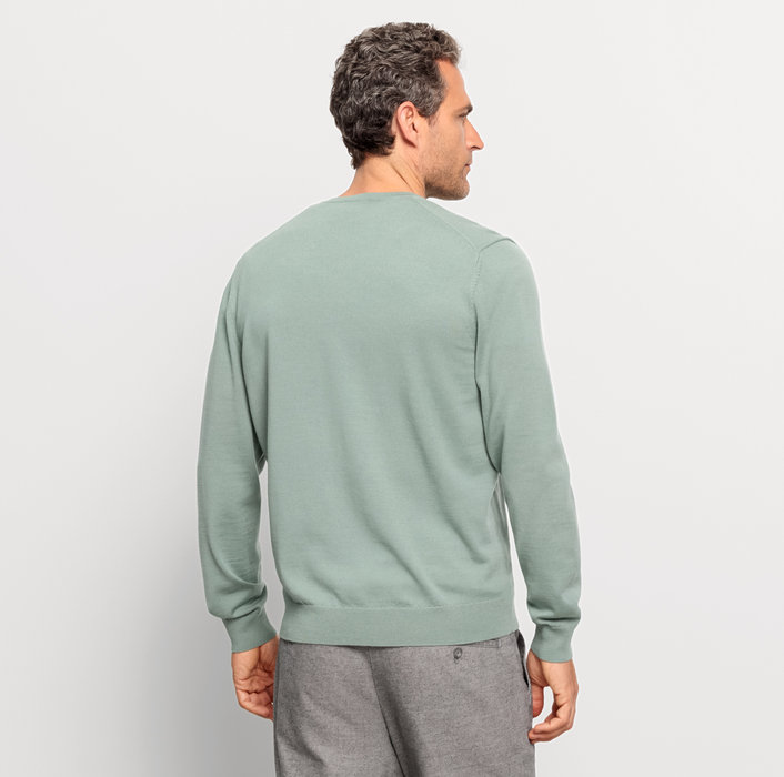 Oblymp Casual Strick, Pullover, Grau-Grün Super Sparpreis