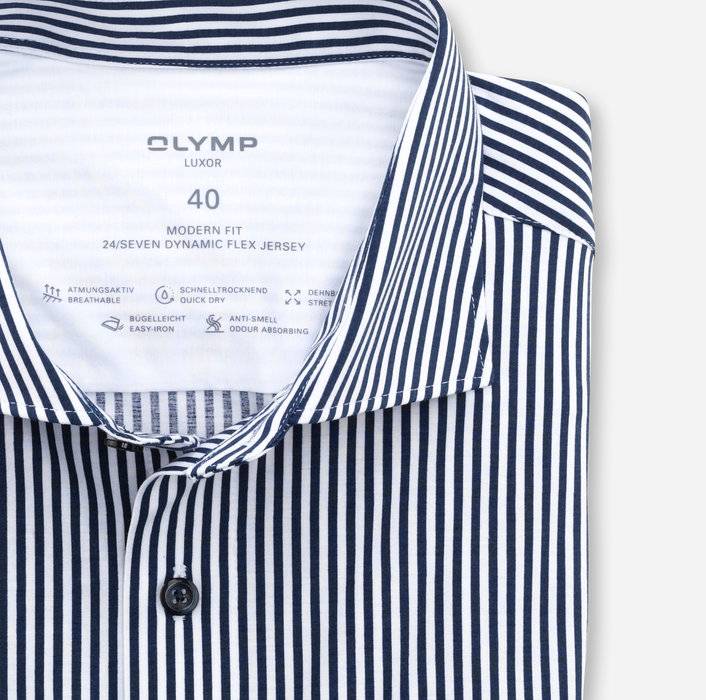 Oblymp Luxor 24/Seven, Businesshemd, modern fit, Kent, Marine Rabatte dieses Monats