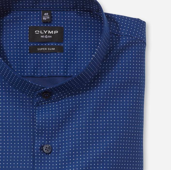 Oblymp No. Six, Businesshemd, super slim, Stehkragen, Marine Verkauf