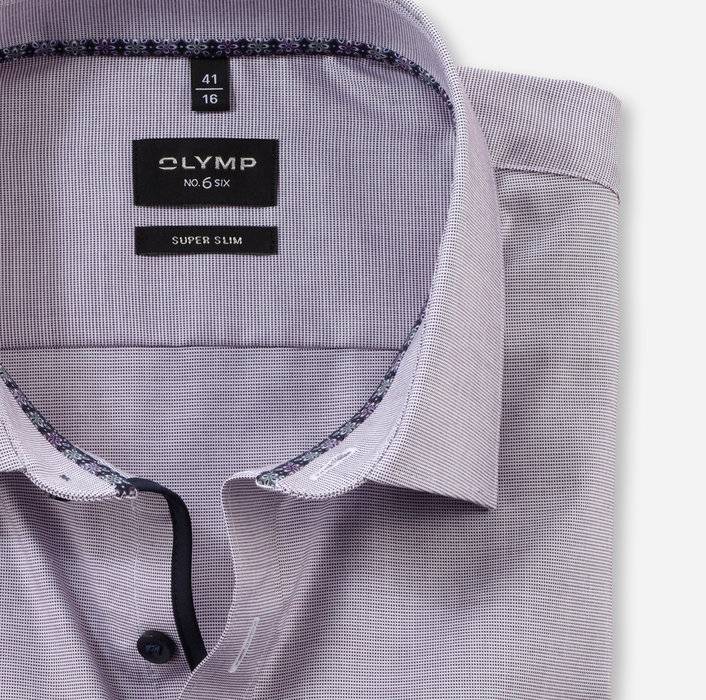 Oblymp No. Six, Businesshemd, super slim, New York Kent, Pflaume Rabatt