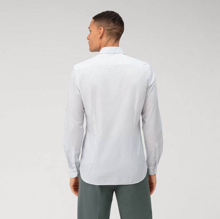 Oblymp Level Five garment washed, Businesshemd, body fit, Kent, Bleu Black Friday