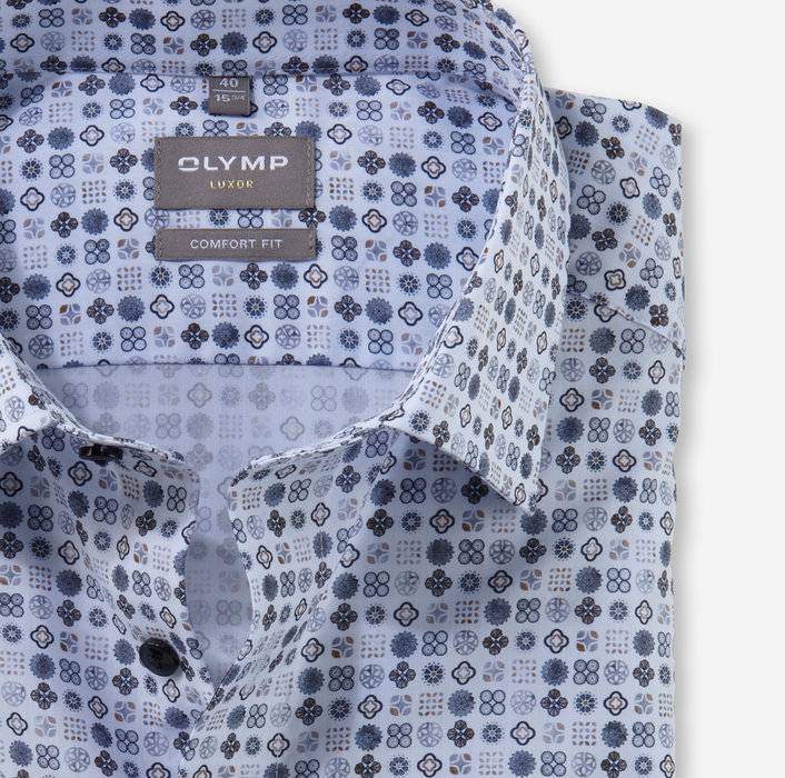 Oblymp Luxor, Businesshemd, comfort fit, New Kent, Bleu Tiefpreis
