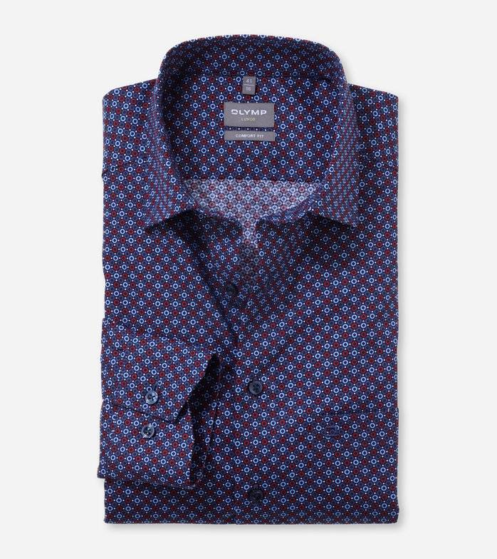 Oblymp Luxor, Businesshemd, comfort fit, Button-down, Rot Zeitbegrenzte Promotion
