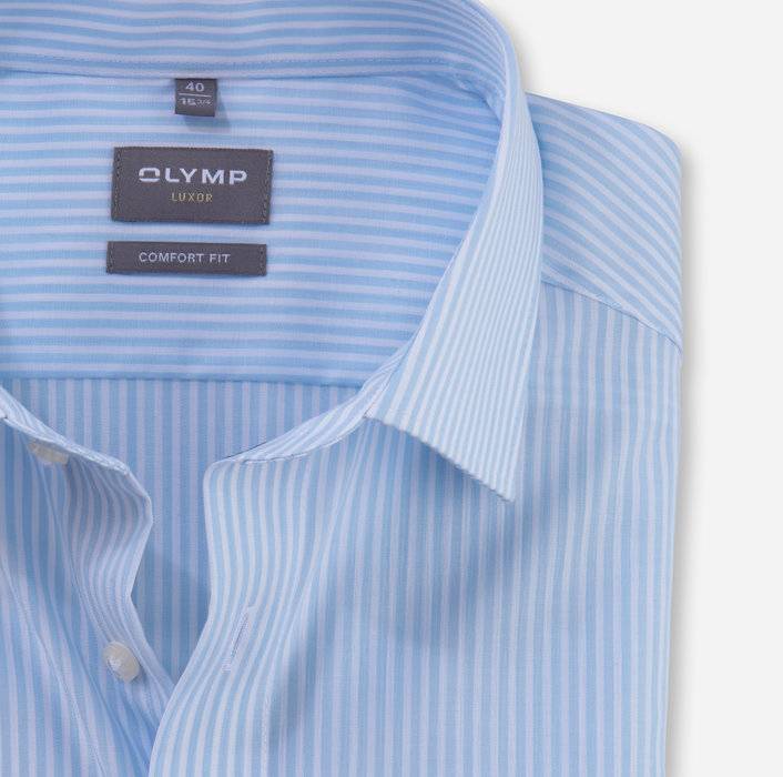 Oblymp Luxor, Businesshemd, comfort fit, New Kent, Bleu Bis zu 65% Rabatt