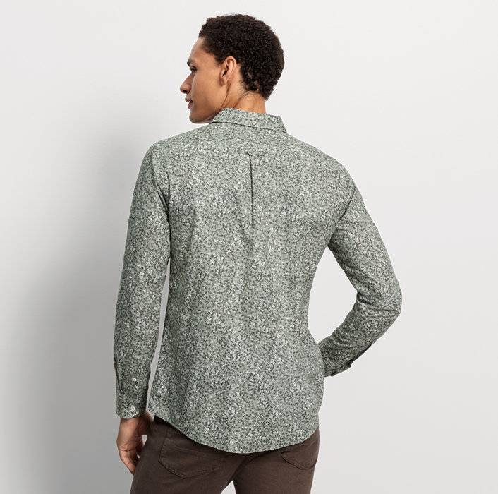 Oblymp Casual, Freizeithemd, regular fit, Kent, Grau-Grün Discount Store für neue Produkte