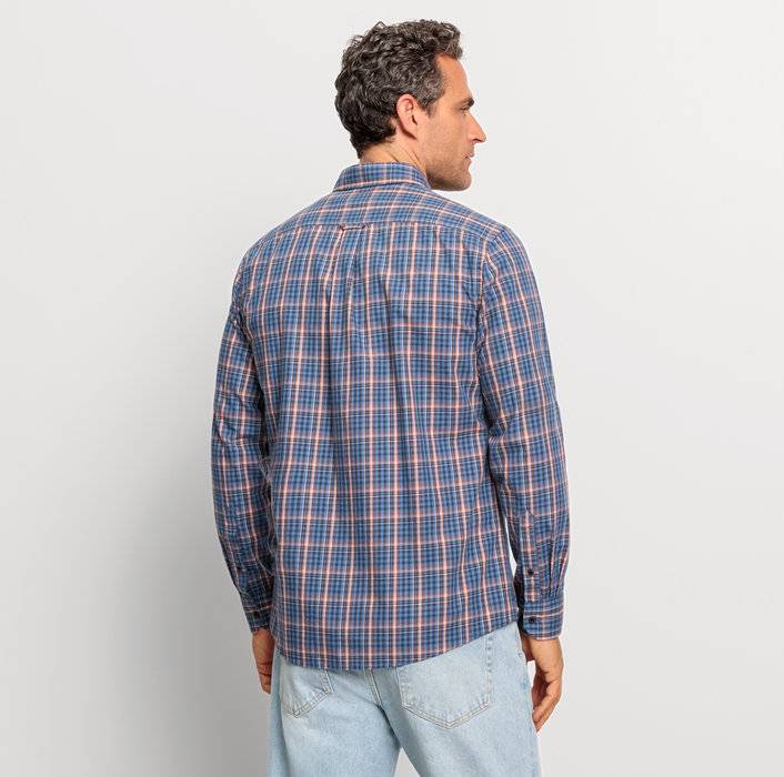 Oblymp Casual, Freizeithemd, regular fit, Button-down, Marine Super Rabatt