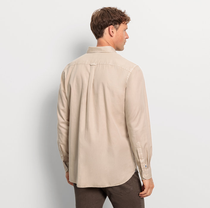 Oblymp Casual, Freizeithemd, regular fit, Button-down, Beige Riesige Rabatte