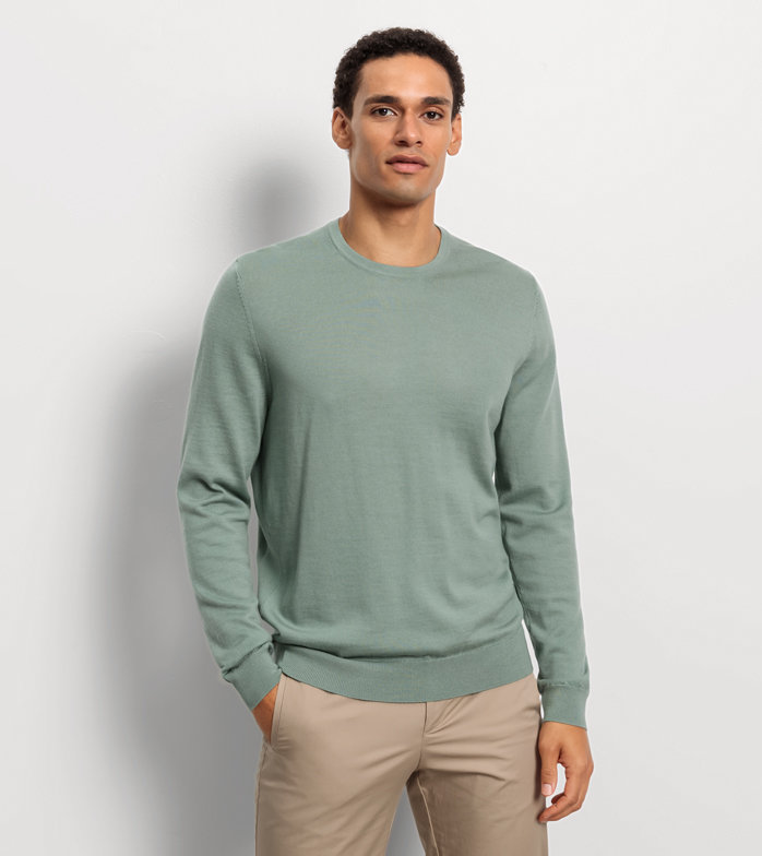 Oblymp Casual Strick, Pullover, Grau-Grün Rabatte dieses Monats