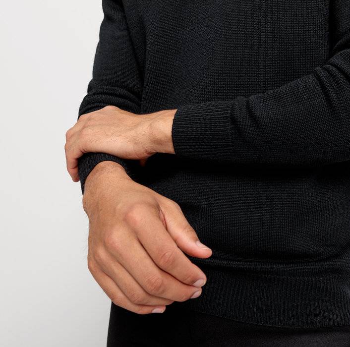 Oblymp Casual Strick, Pullover, Schwarz Fabrikverkauf