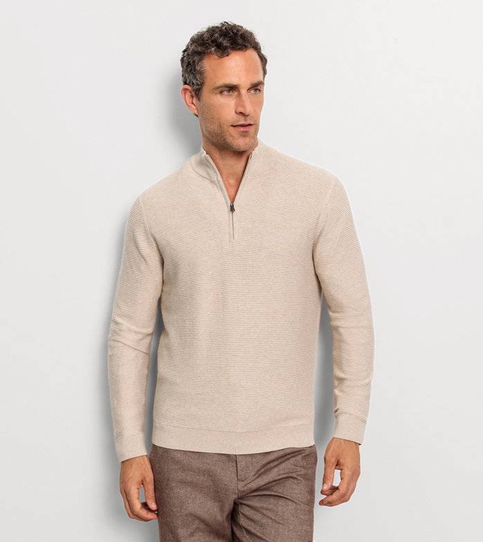 Oblymp Casual Strick, Pullover, Hellbeige Meist gekauft