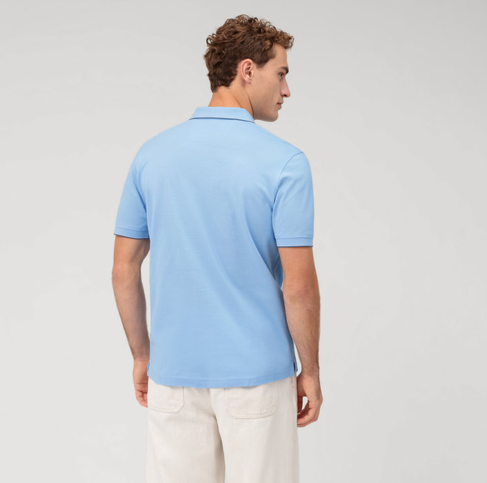 Oblymp Casual Wirk, Polo, Hellblau Valentinstagsangebot