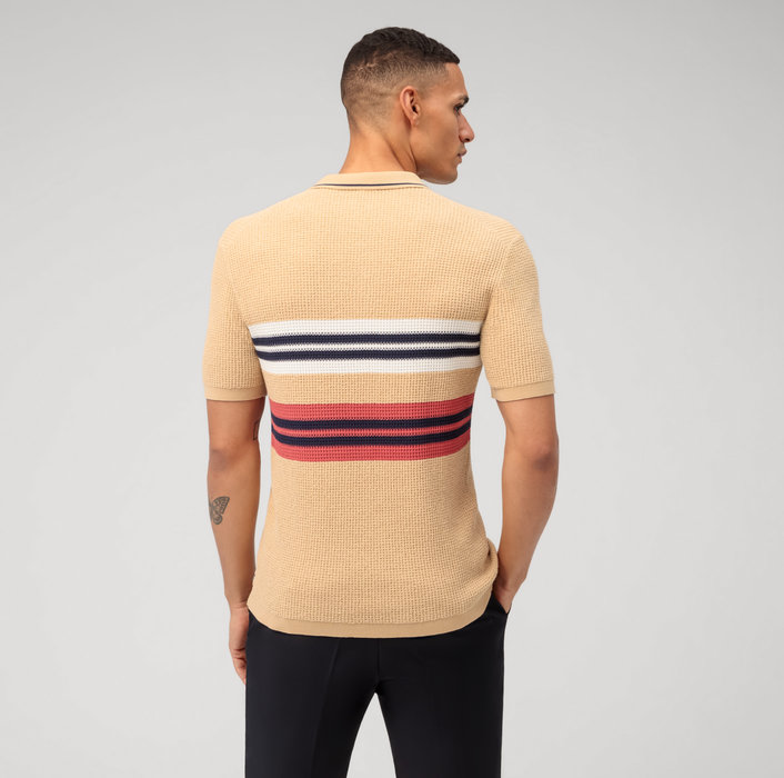 Oblymp Casual Strick, Polo, Hellbeige Neuheiten