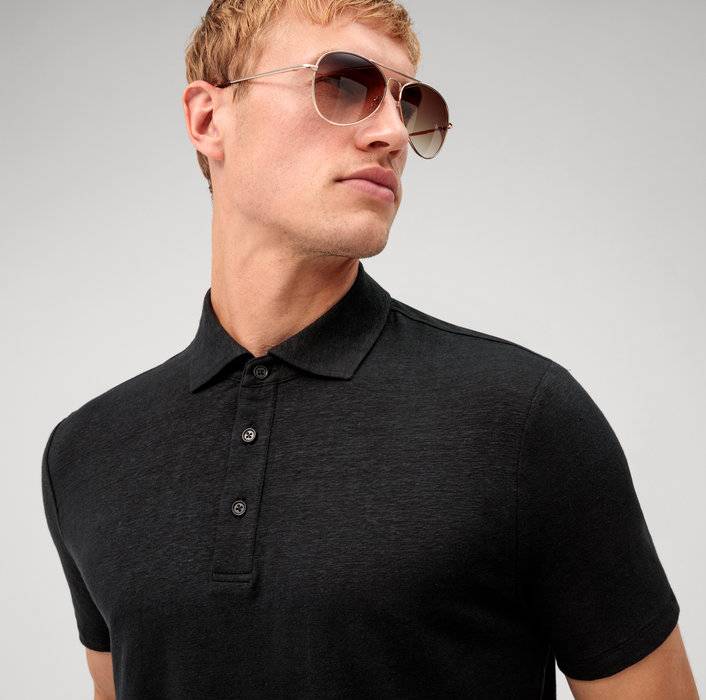 Oblymp Casual Wirk, Polo, Schwarz VIP-Rabatte