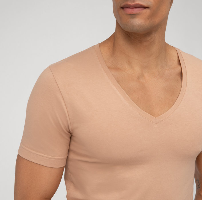 Oblymp Level Five Unterzieh-T-Shirt, body fit, Caramel Begrenzte Freigabe