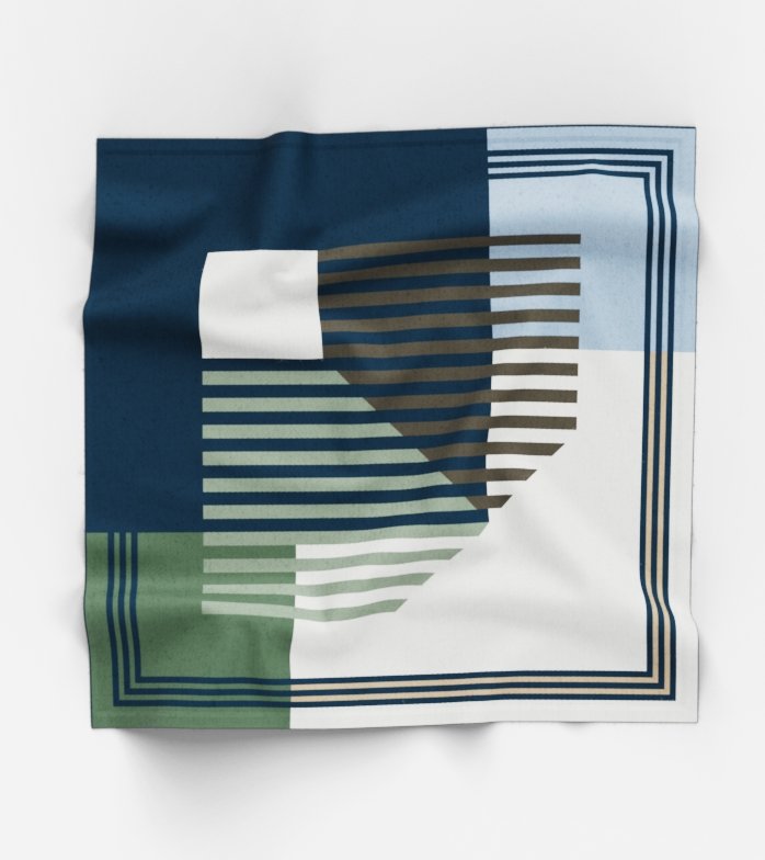 Oblymp SIGNATURE Bandana, 60x60 cm, Nachtblau