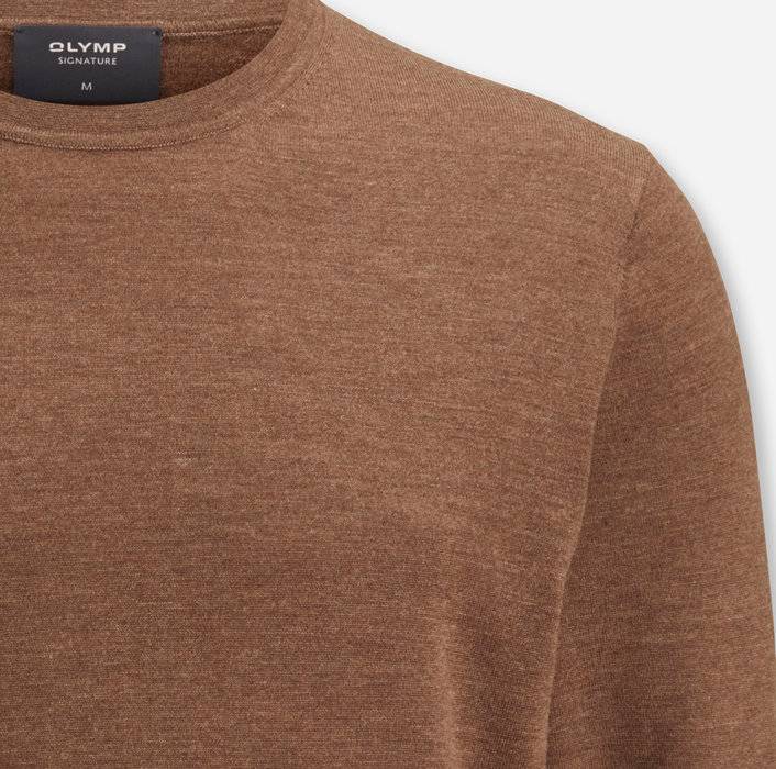Oblymp SIGNATURE Strick, Pullover, Nougat Limitierter Zeitrabatt