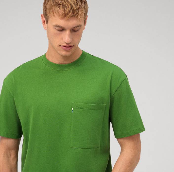 Oblymp Casual Wirk, T-Shirt, relaxed fit, Grün Fabrik Onlineshop