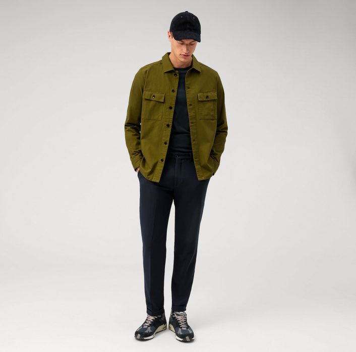 Oblymp Casual, Freizeithemd, Overshirt, Kent, Grau-Grün Weihnachtsangebot