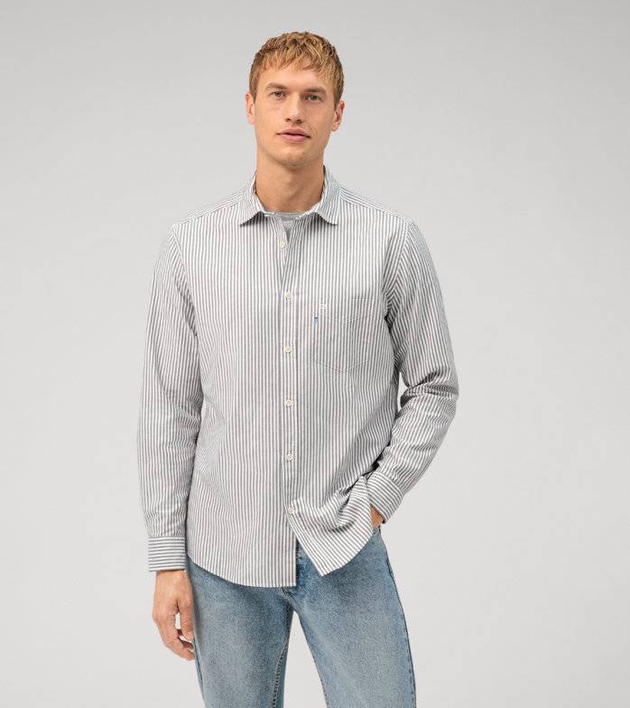 Oblymp Casual, Freizeithemd, regular fit, Kent, Schwarz