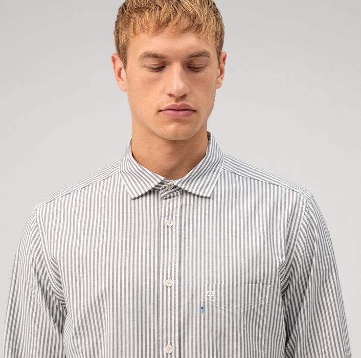 Oblymp Casual, Freizeithemd, regular fit, Kent, Schwarz Jubiläumsangebot